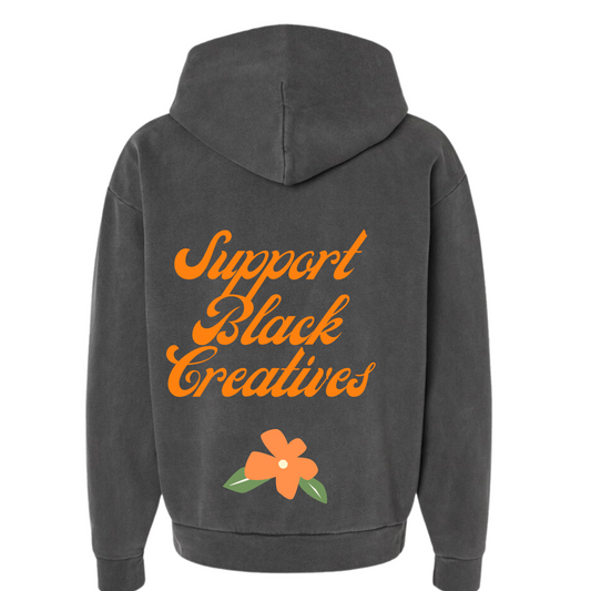 Support Black Creatives Hoodie - Orange