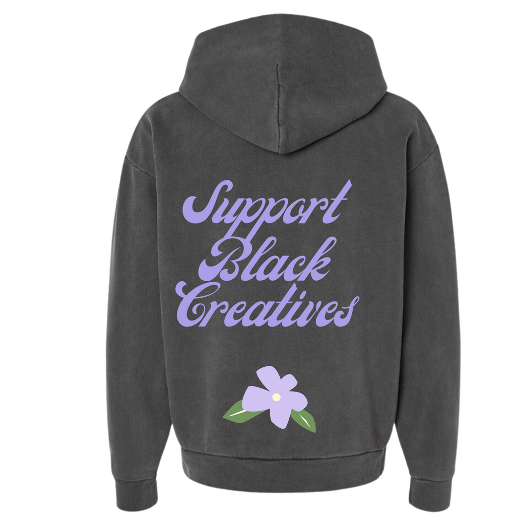 Support Black Creatives Hoodie - Periwinkle